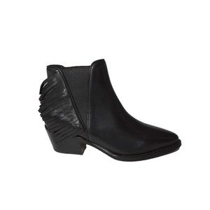 Damy Low-Cut Texan-Style Ankle Boots With Fringe Detailing - NWT